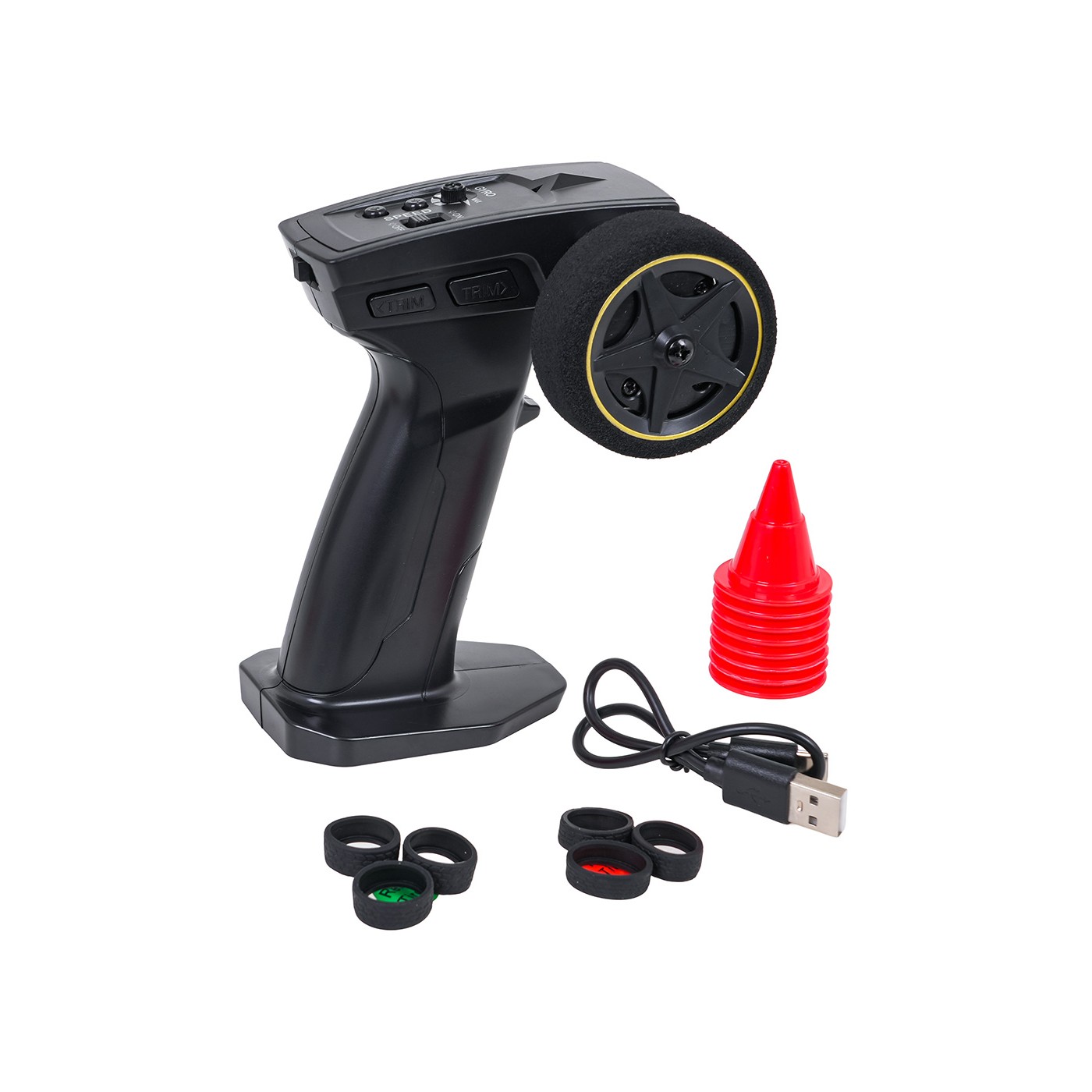 R/C Drift Car 1:43 Green + Accessories