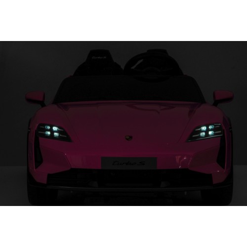 Porsche Taycan Turbo S Pink Vehicle