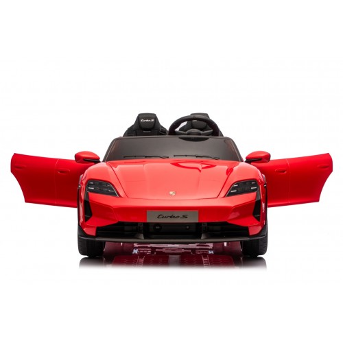 Vehicle Porsche Taycan Turbo S Red