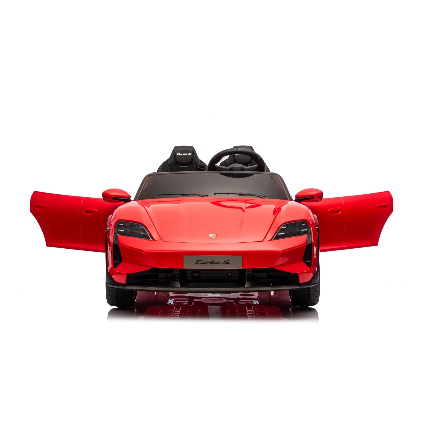 Vehicle Porsche Taycan Turbo S Red