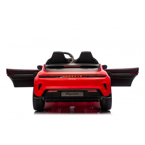 Vehicle Porsche Taycan Turbo S Red