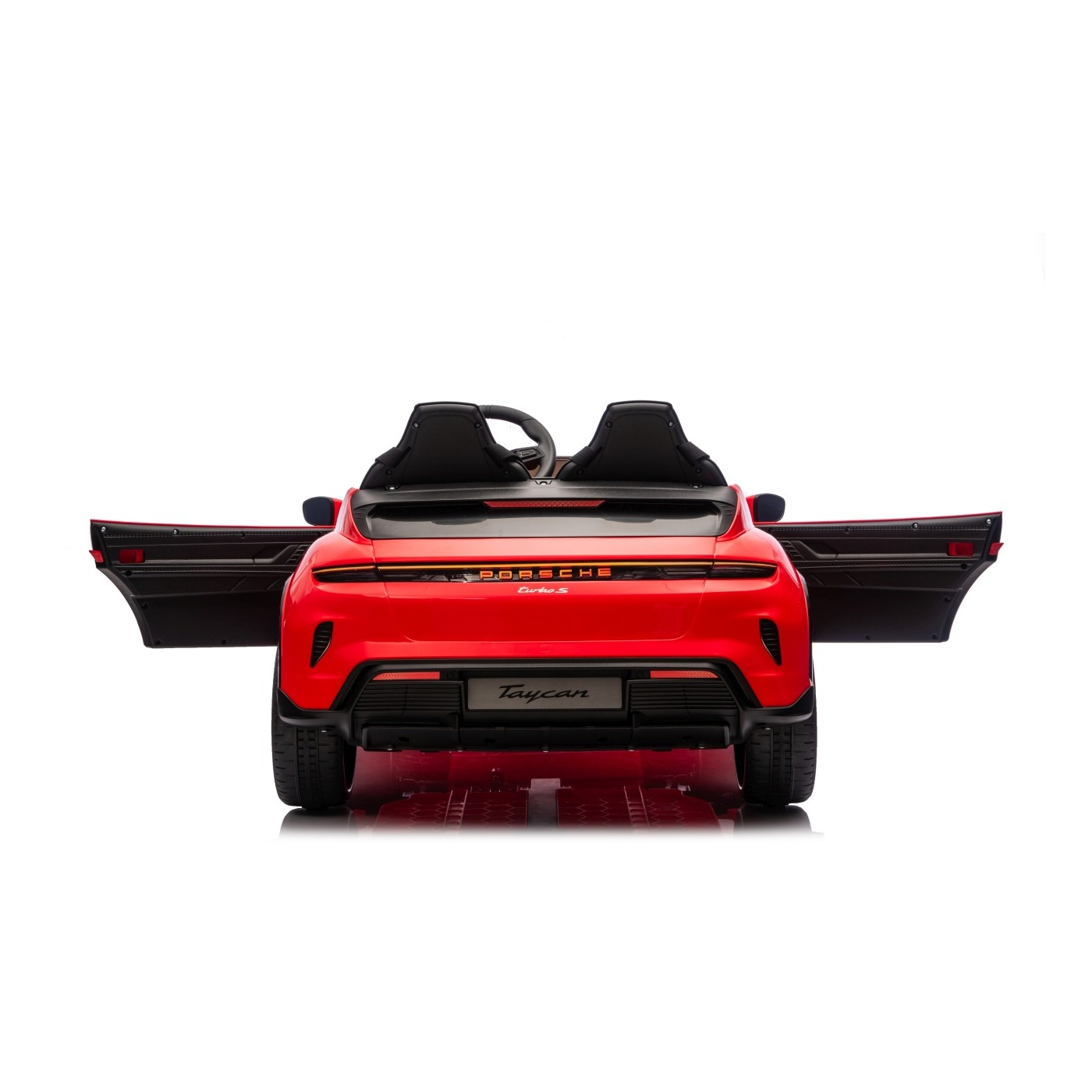 Vehicle Porsche Taycan Turbo S Red