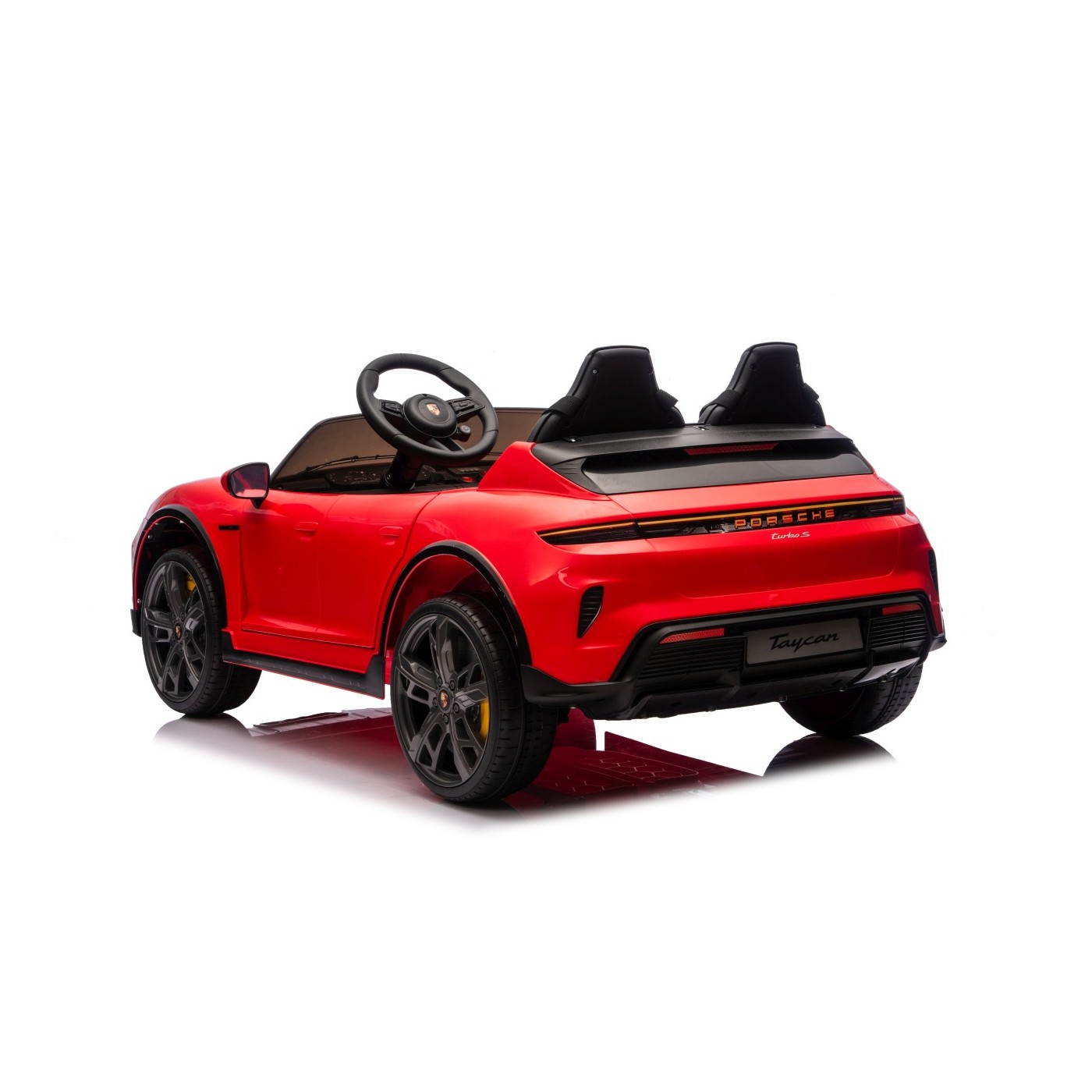 Vehicle Porsche Taycan Turbo S Red