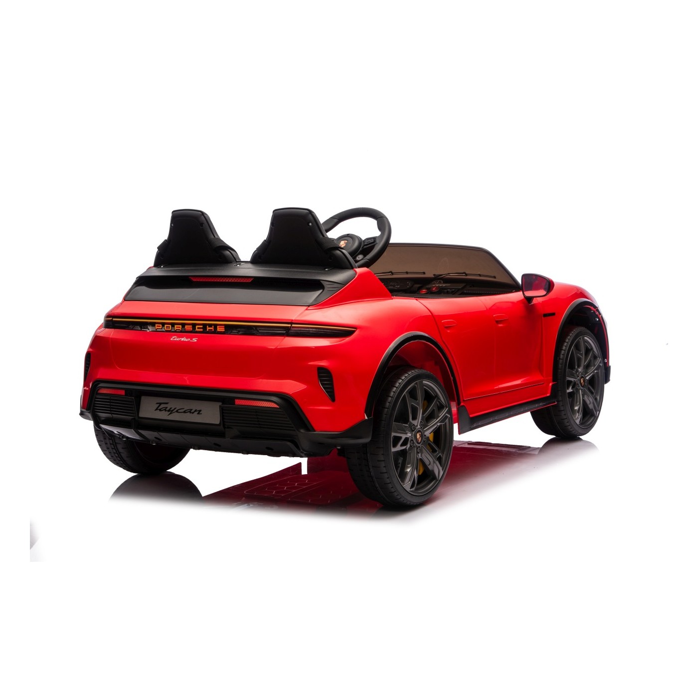 Vehicle Porsche Taycan Turbo S Red