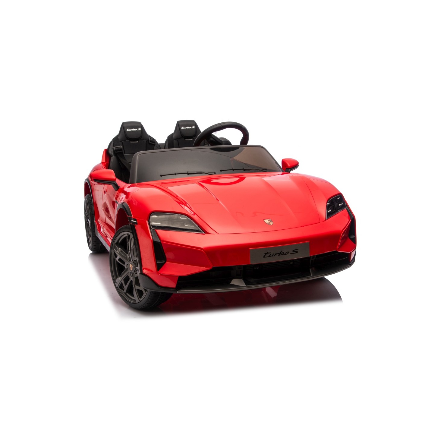 Vehicle Porsche Taycan Turbo S Red