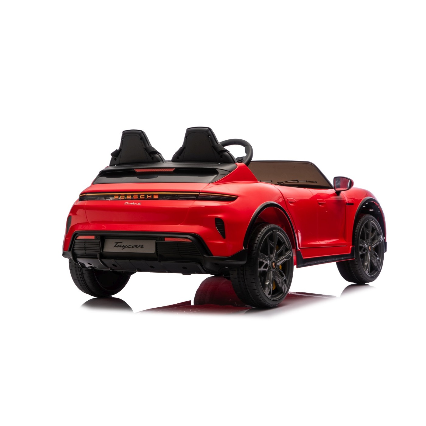 Vehicle Porsche Taycan Turbo S Red