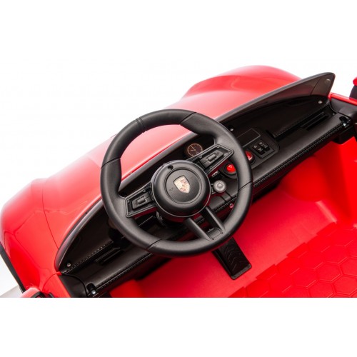 Vehicle Porsche Taycan Turbo S Red