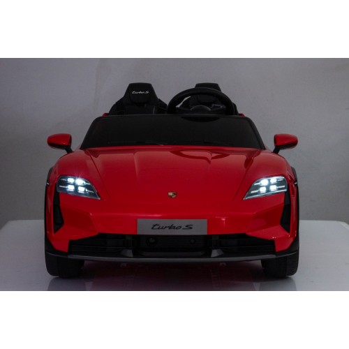 Vehicle Porsche Taycan Turbo S Red