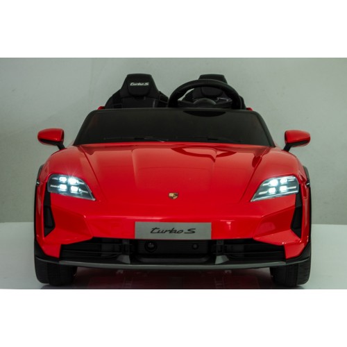 Vehicle Porsche Taycan Turbo S Red