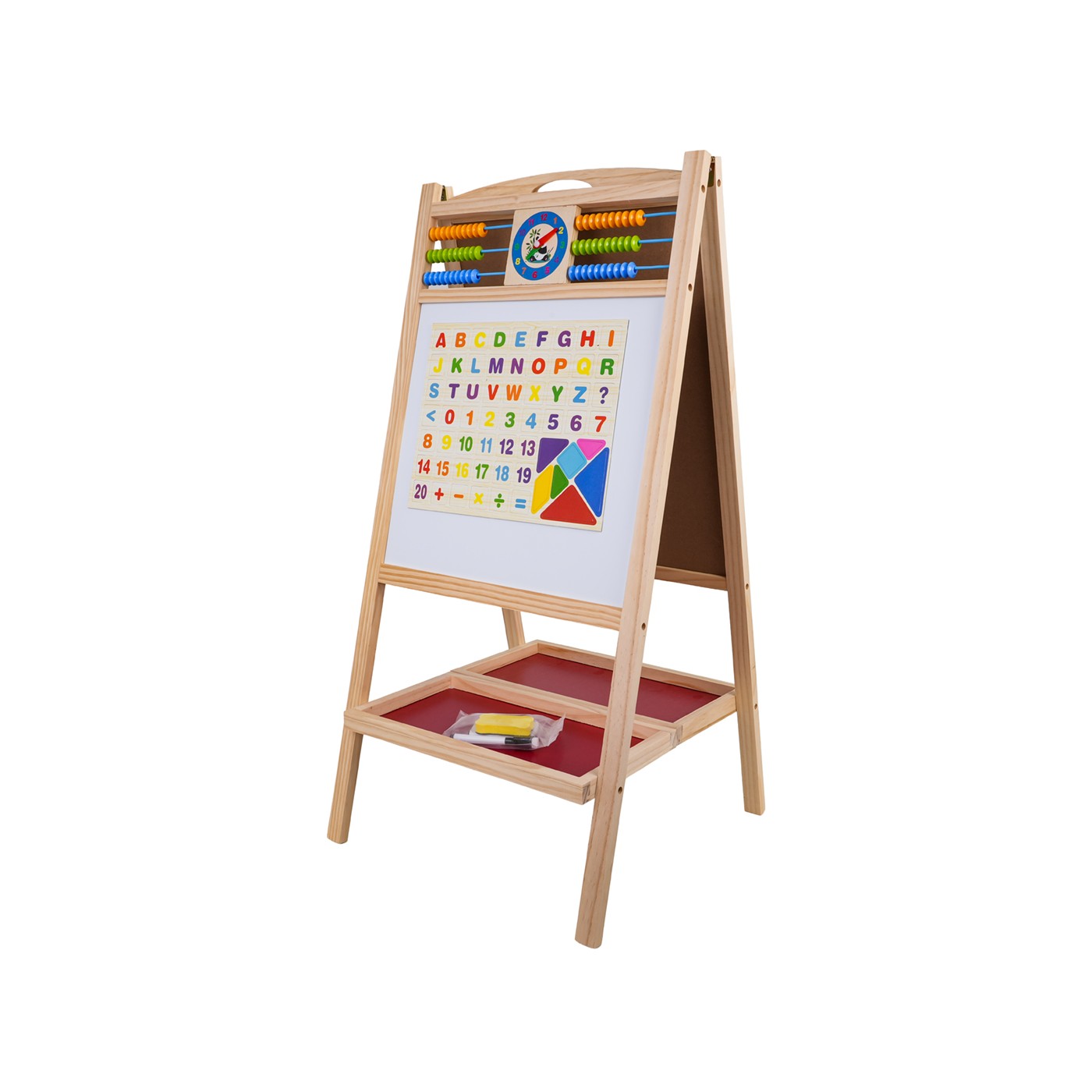 Wooden Board with Abacus + Accessories