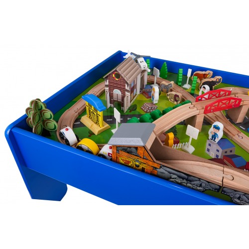 MEGA Wooden Train on the Table