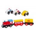 MEGA Wooden Train on the Table