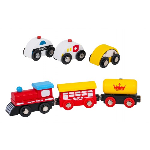 MEGA Wooden Train on the Table