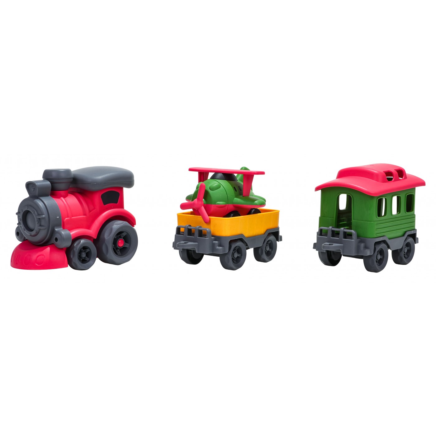 Bioplastic Train + Wagons Set