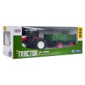 Red R/C Tractor With Green Semi-trailer