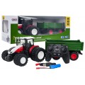 Red R/C Tractor With Green Semi-trailer