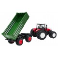 Red R/C Tractor With Green Semi-trailer