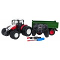Red R/C Tractor With Green Semi-trailer