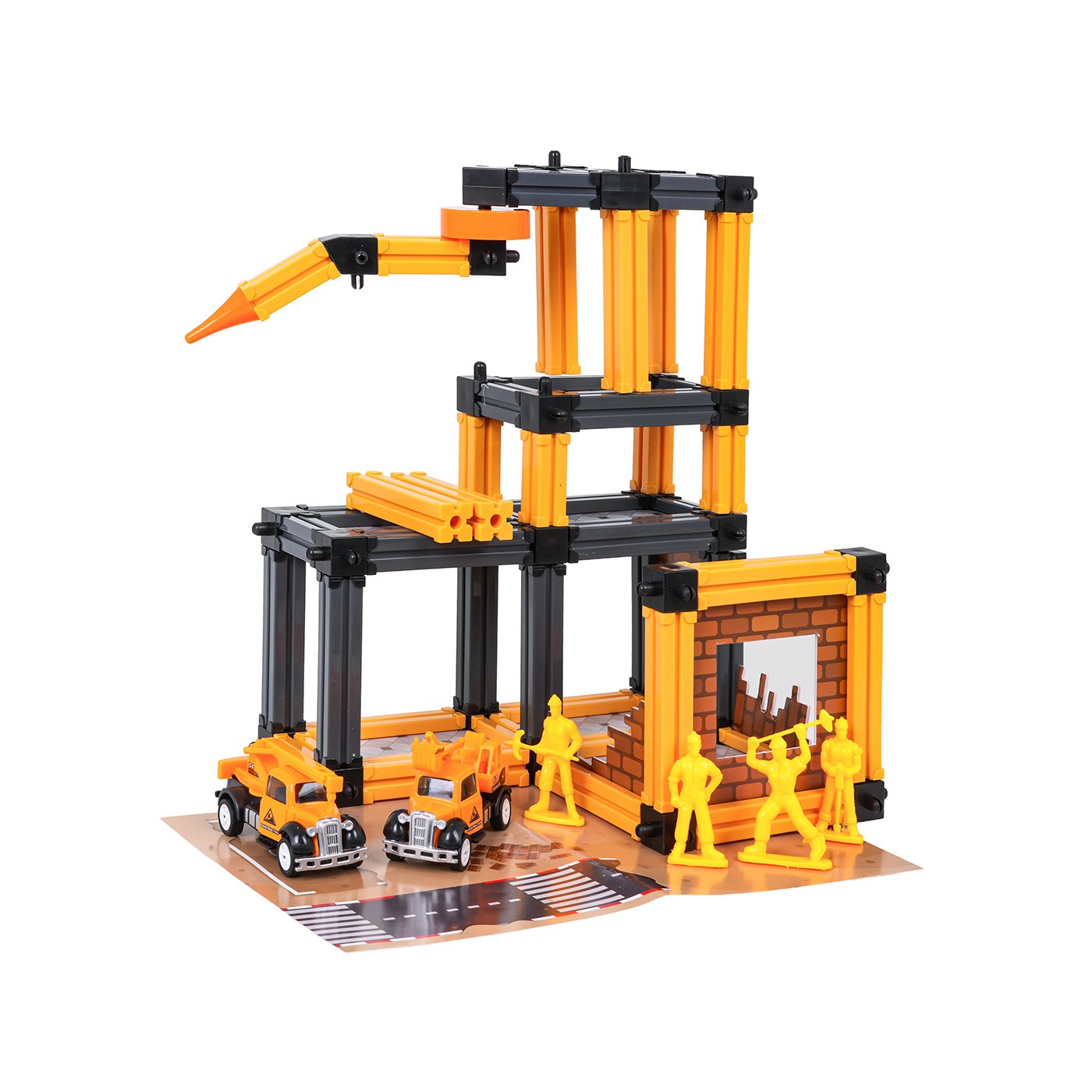 Garage Construction Site Set + Accessories and Figures
