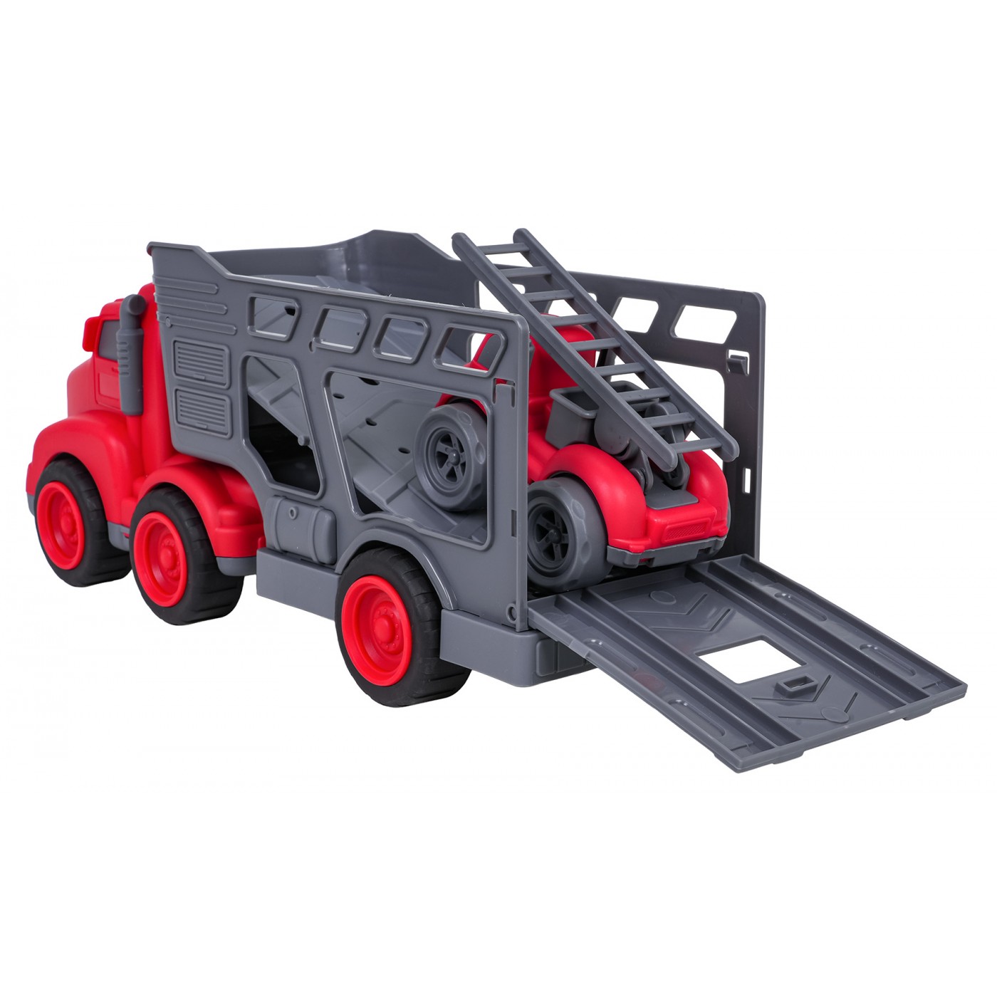 Set of Vehicles: Tow Truck + Fire Trucks