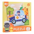 Magnetic Puzzle Vehicles + Booklet