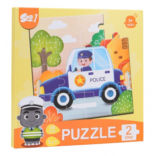 Magnetic Puzzle Vehicles + Booklet