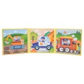 Magnetic Puzzle Vehicles + Booklet