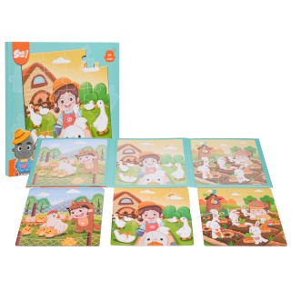 Magnetic Puzzle Farm + Book