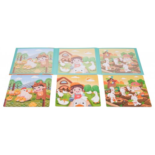 Magnetic Puzzle Farm + Book