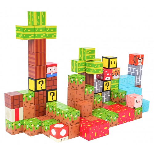 Set of Magnetic Cubes, Blocks, 102 pcs.