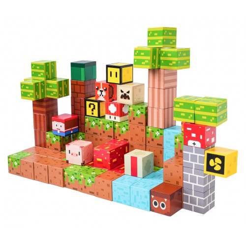 Set of Magnetic Cubes, Blocks, 84 pcs.