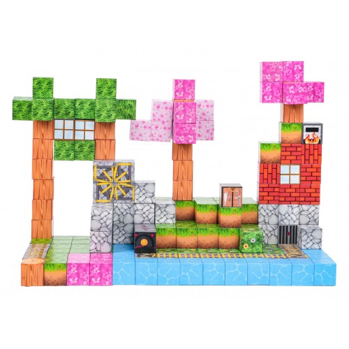 Set of Magnetic Cubes, Blocks, 200 pcs.