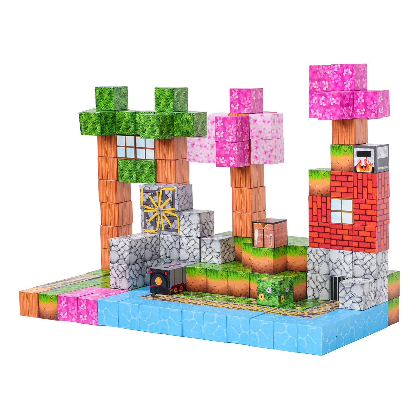 Set of Magnetic Cubes, Blocks, 200 pcs.