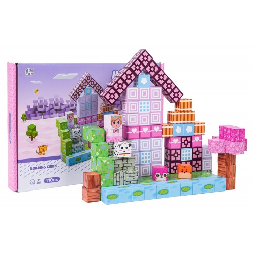 Set of Magnetic Cubes, Blocks, 110 pcs.