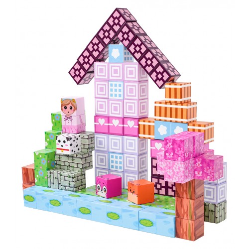 Set of Magnetic Cubes, Blocks, 110 pcs.
