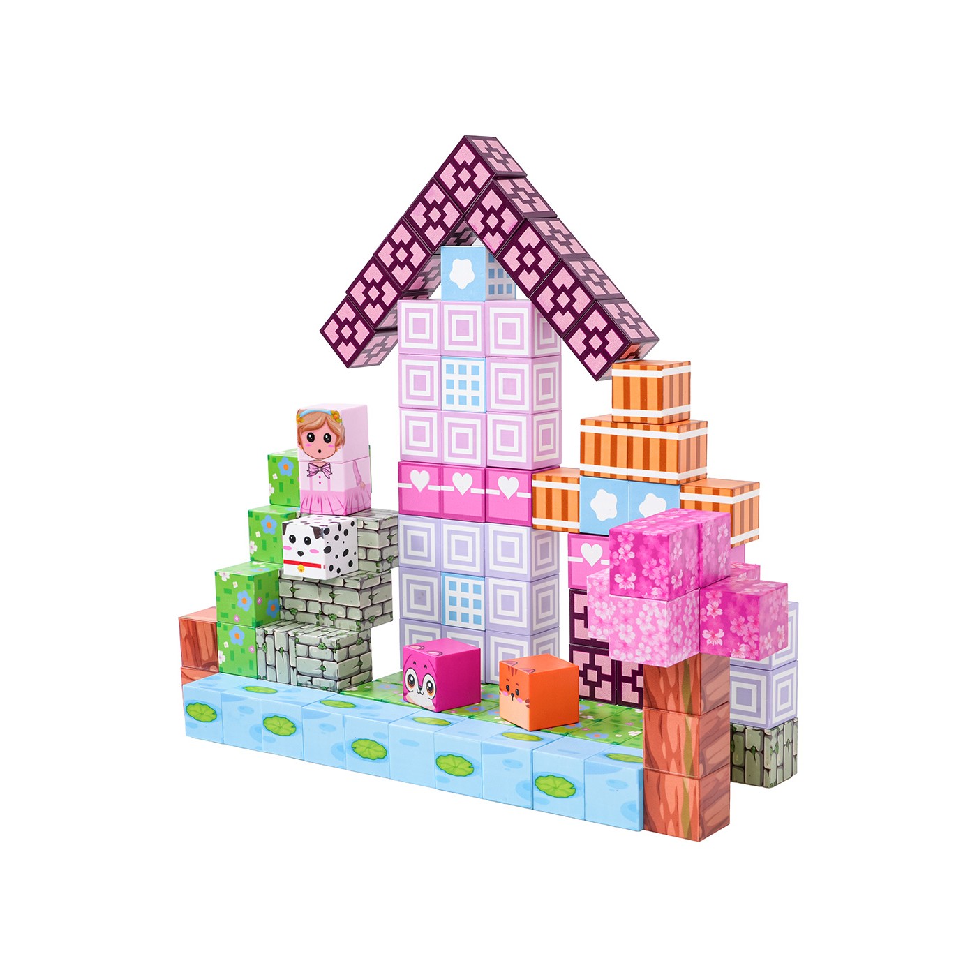 Set of Magnetic Cubes, Blocks, 110 pcs.