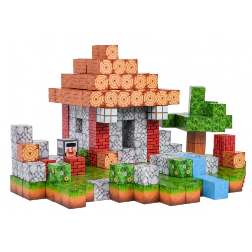 Set of Magnetic Cubes, Blocks, 312 pcs.