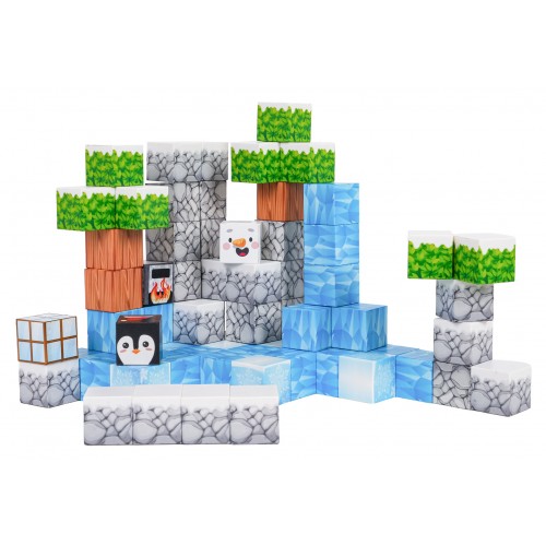 Set of Magnetic Cubes, Blocks, 66 pcs.