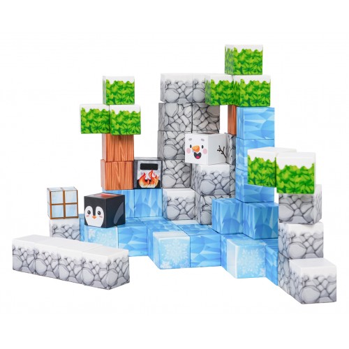 Set of Magnetic Cubes, Blocks, 66 pcs.