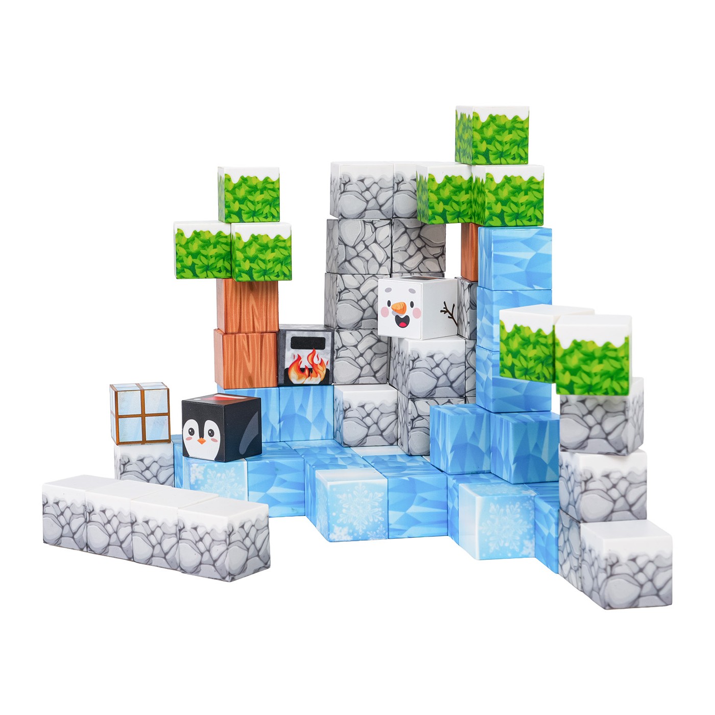 Set of Magnetic Cubes, Blocks, 66 pcs.