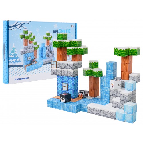 Set of Magnetic Cubes, Blocks, 113 pcs.