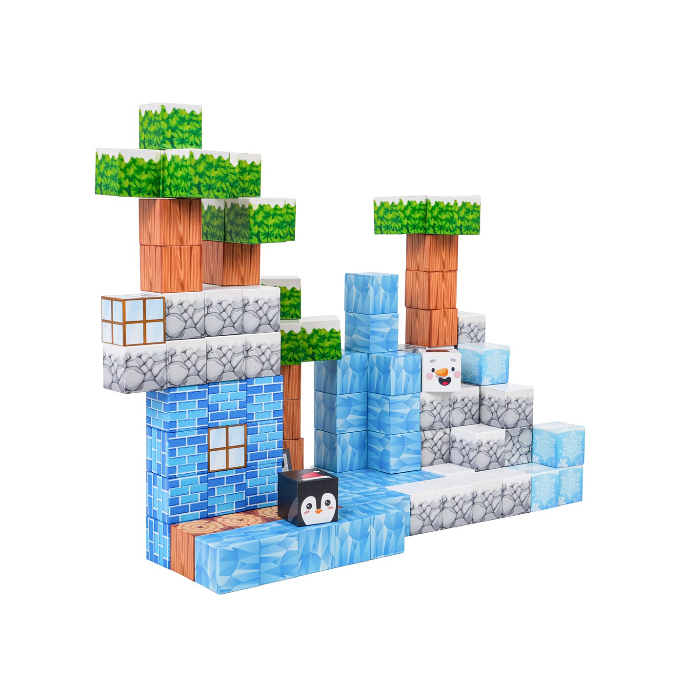 Set of Magnetic Cubes, Blocks, 113 pcs.