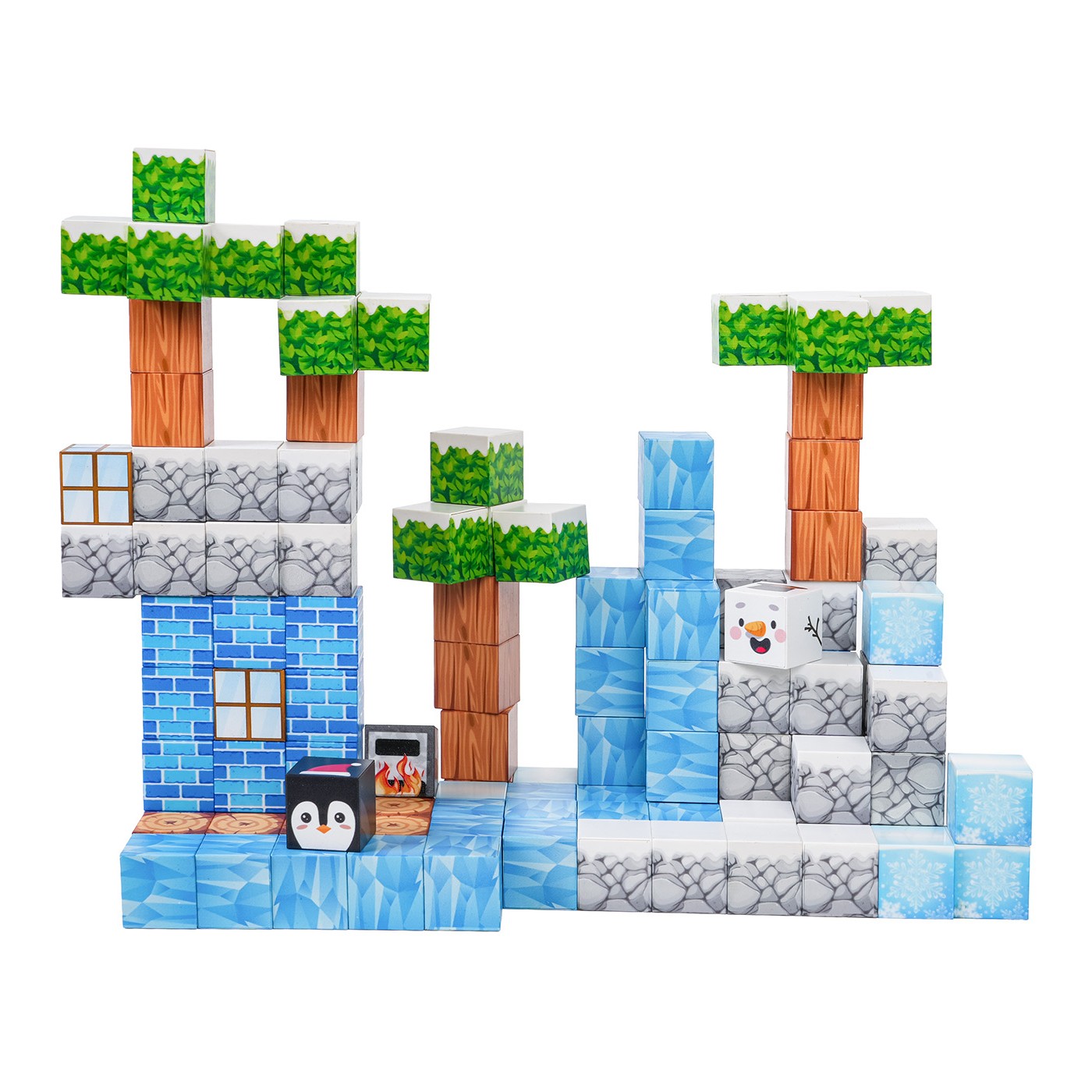Set of Magnetic Cubes, Blocks, 113 pcs.