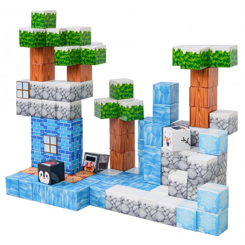 Set of Magnetic Cubes, Blocks, 113 pcs.