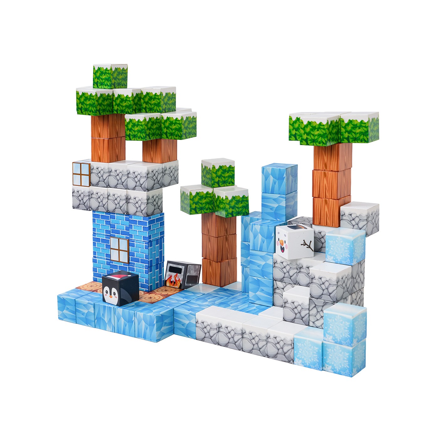 Set of Magnetic Cubes, Blocks, 113 pcs.