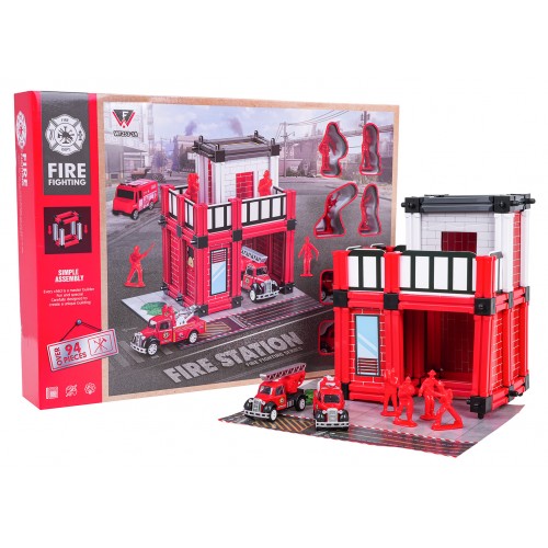 Fire Department Garage Set + Accessories and Figures