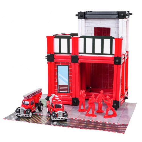 Fire Department Garage Set + Accessories and Figures