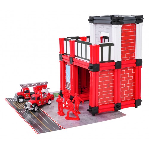 Fire Department Garage Set + Accessories and Figures