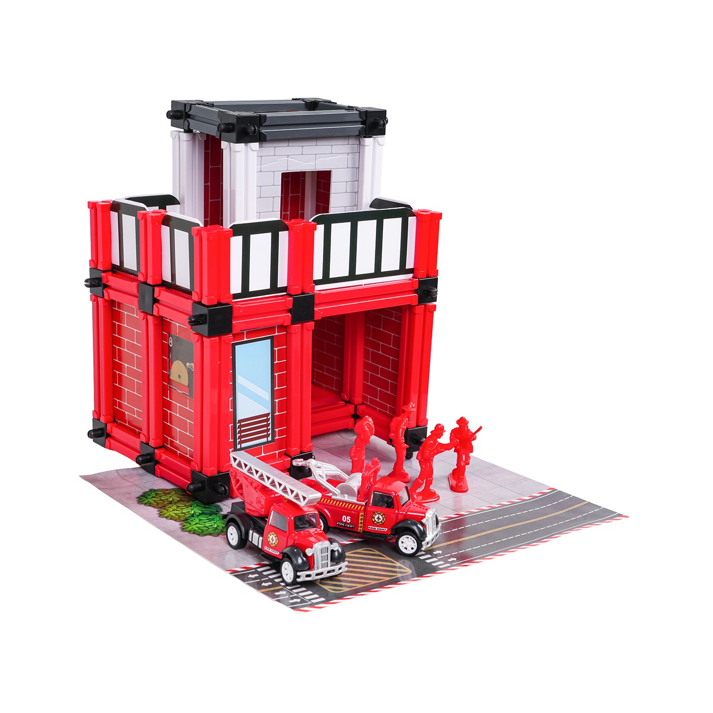 Fire Department Garage Set + Accessories and Figures