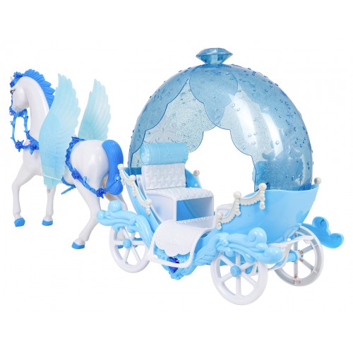 Carriage with Horses + Doll Set